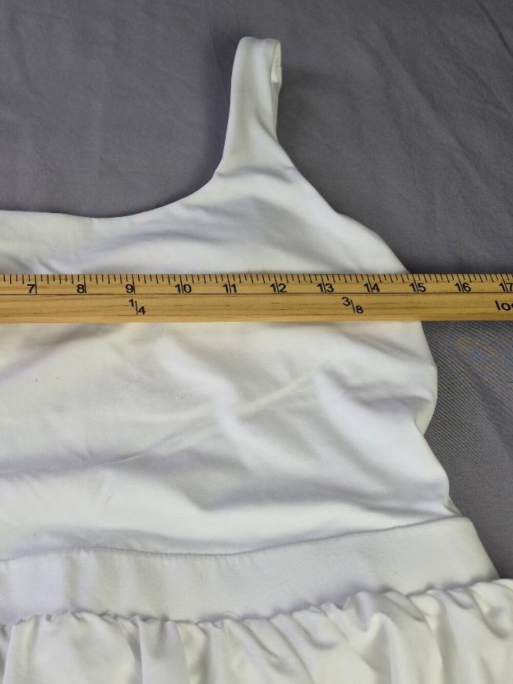 NWOT Sz M JoyLab Game Day Activewear Athletic White Dress Built-in Shorts - Picture 6 of 6